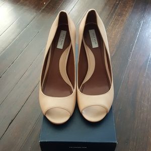 Cole Haan Nude Peep Toe